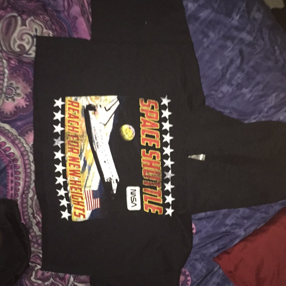 NASA hoodie crop top